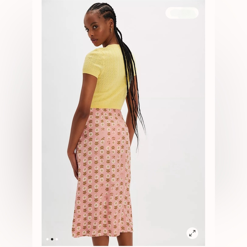 FREE PEOPLE Analise Printed Midi Skirt NWT